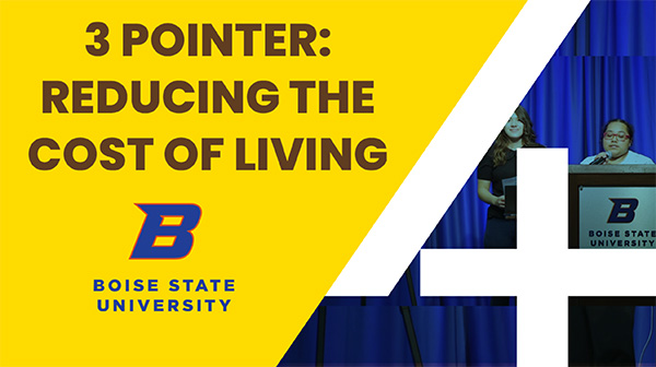 Video of the 3 Pointer: Reducing the Cost of Living presentation
